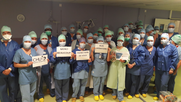 Solidarité des résidents des Sénioriales pour le personnel du CHU