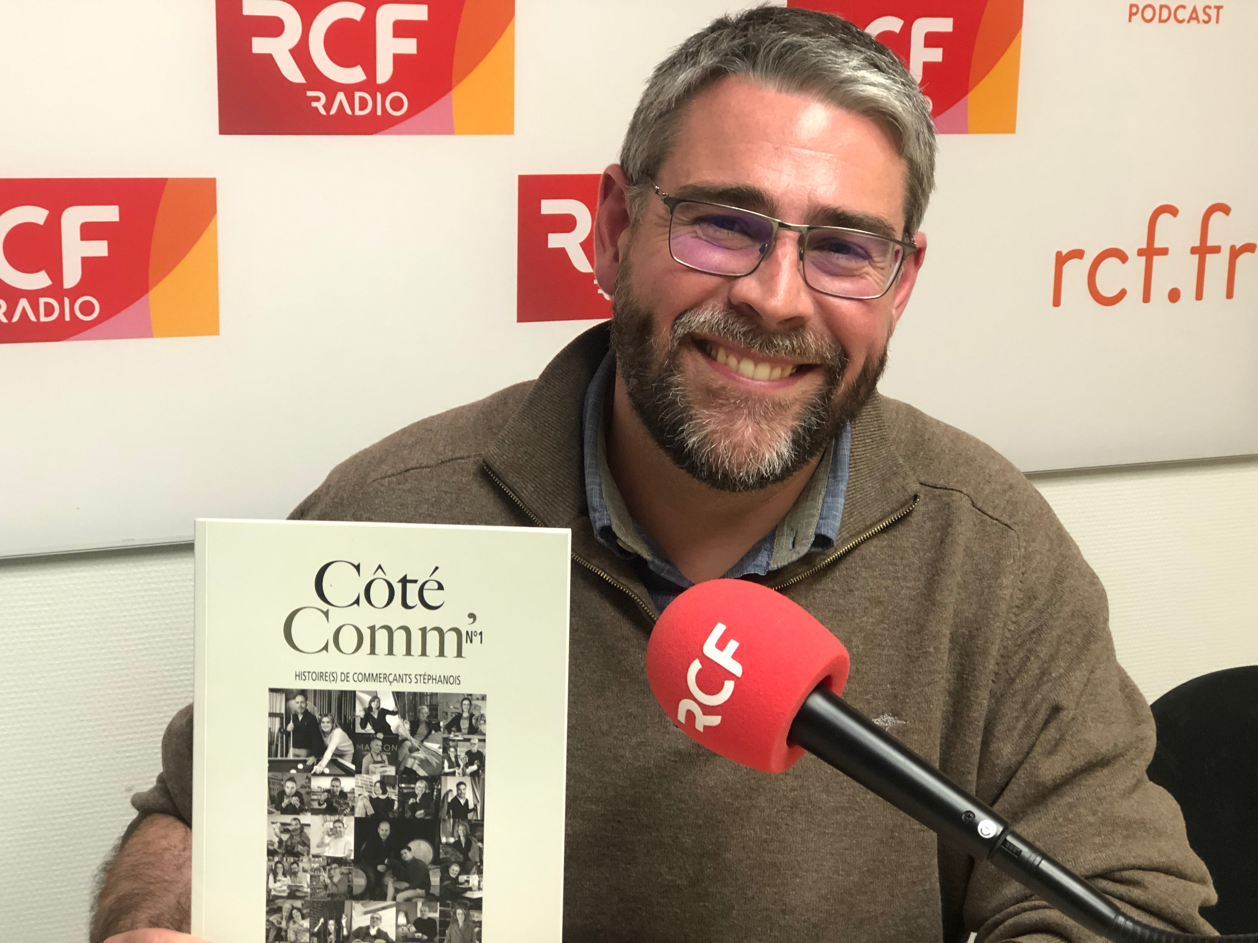 Portrait de commerçant dans l'émission "Passionnément" sur l'antenne de RCF Saint-Etienne