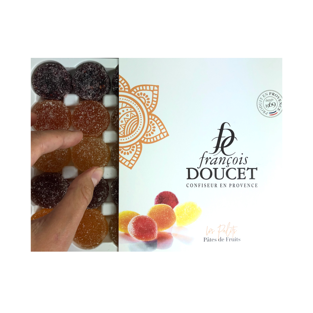 Coffret de Pâtes de Fruits Les Palets 400 g - François Doucet - Confiserie des Arcades