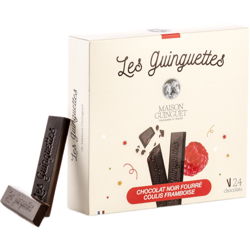 Les Guinguettes by Maison Guinguet – Dark Chocolate & Raspberry Gift Box