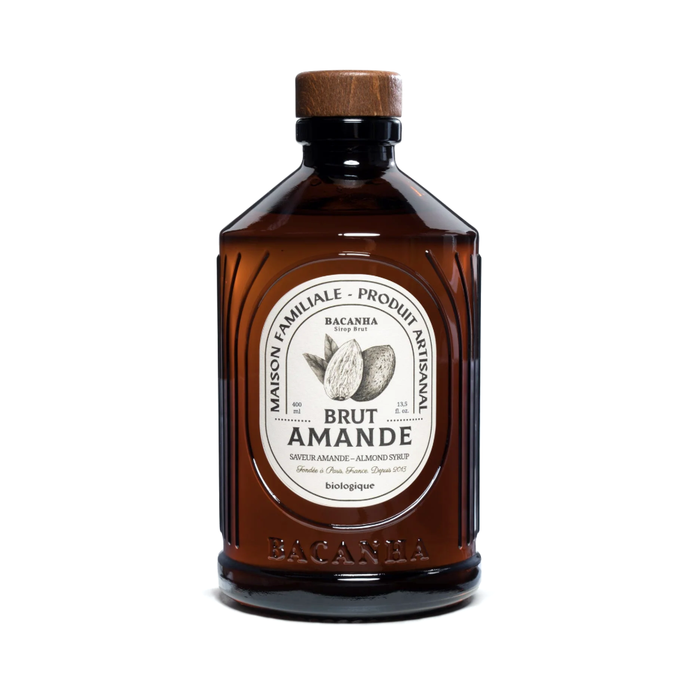 Sirop brut d'amande bio Bacanha, bouteille de 400 ml