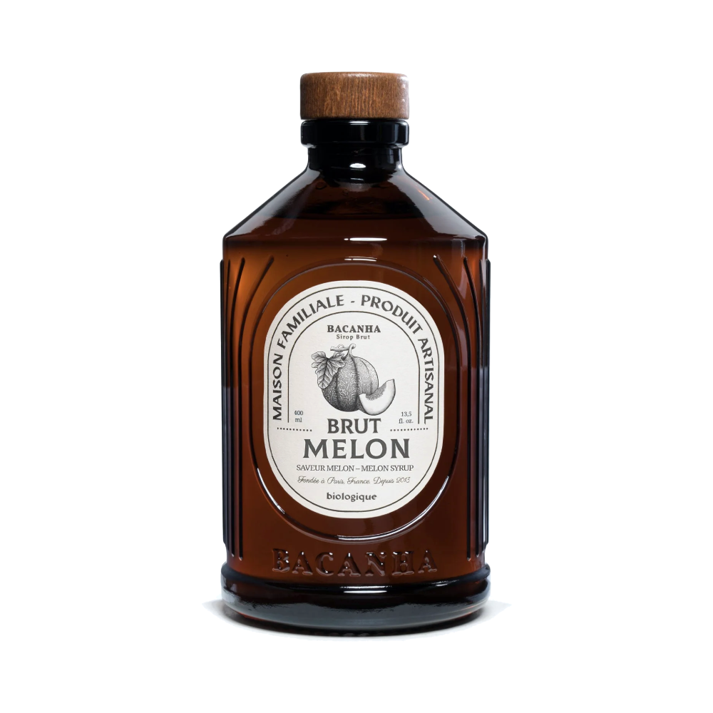 Sirop brut de melon bio Bacanha, bouteille de 400 ml