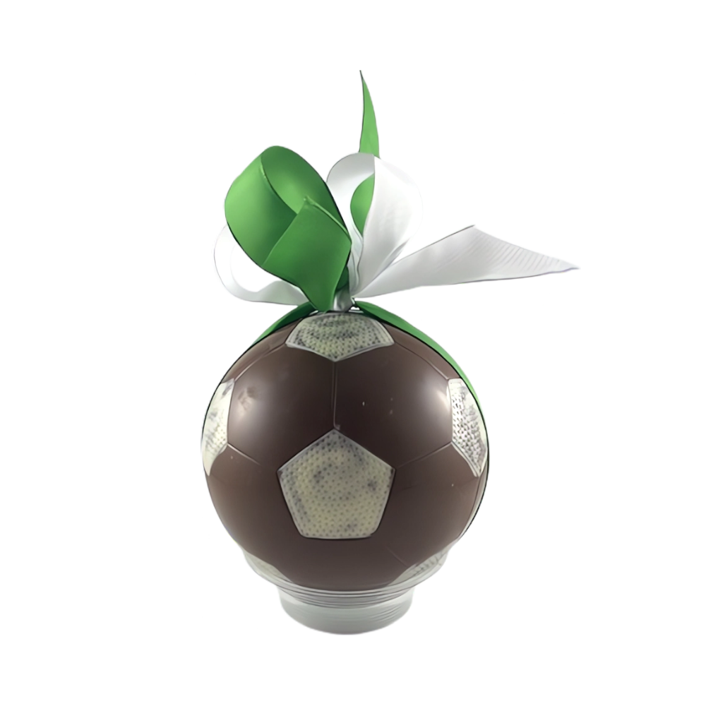 Moulage de Pâques Ballon de foot chocolat au lait (garni)