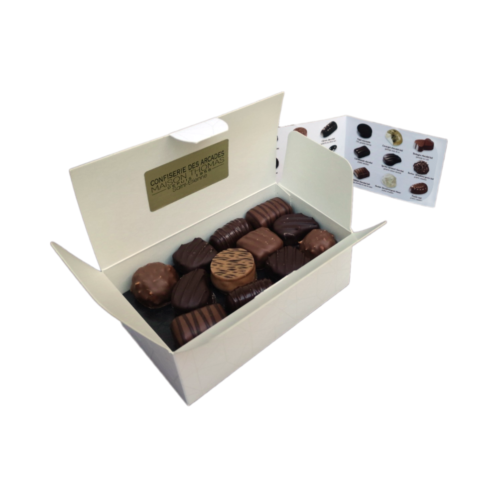 Coffret de chocolats fins "Graphique"