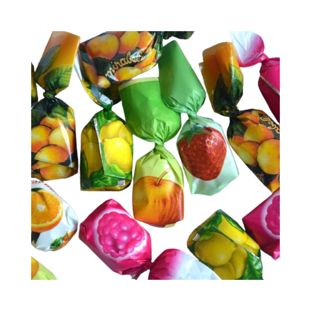 Fruit-filled candies