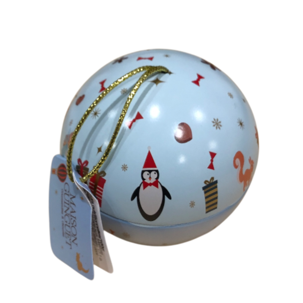 Boule de Noël garnie de chocolats au lait