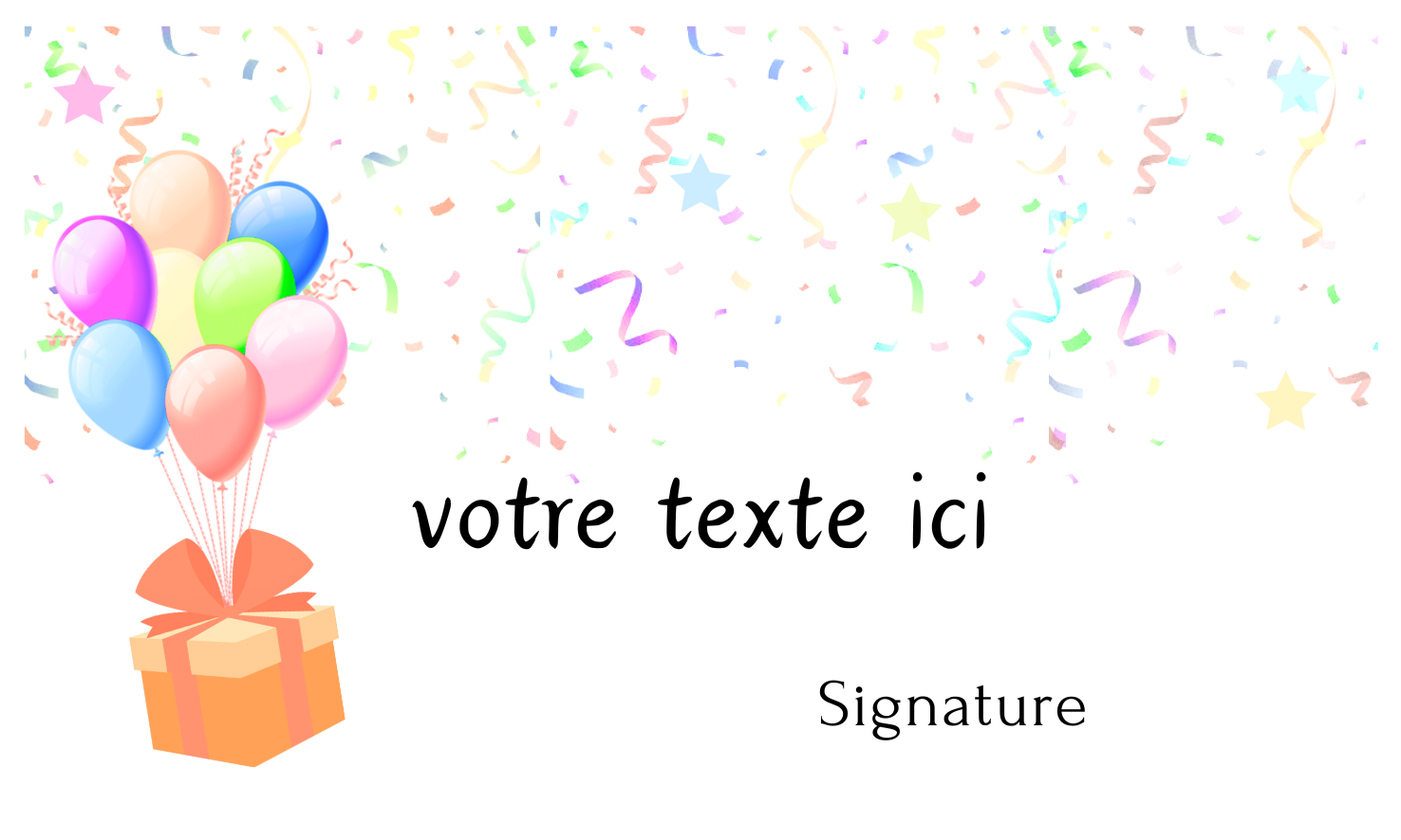 Carte personnalisée avec enveloppe