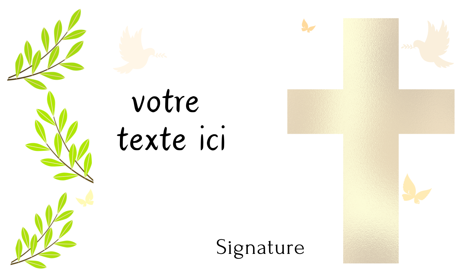 Carte personnalisée avec enveloppe