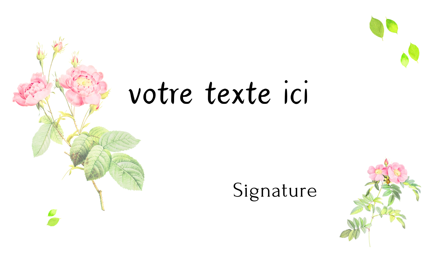 Carte personnalisée avec enveloppe