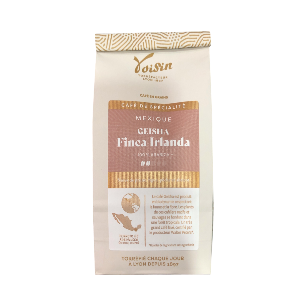 Café "Geisha Finca Irlanda" du Mexique