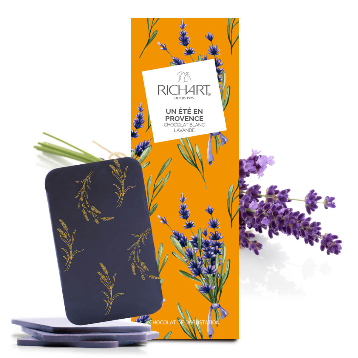 A summer in Provence (white chocolate with lavander)