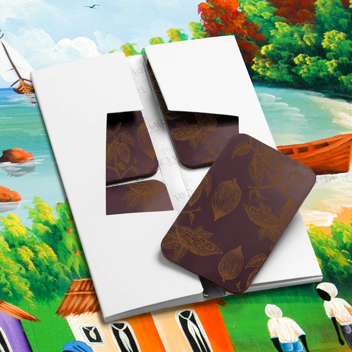 Tablette-écrin Santodino (chocolat noir 82% République Dominicaine)