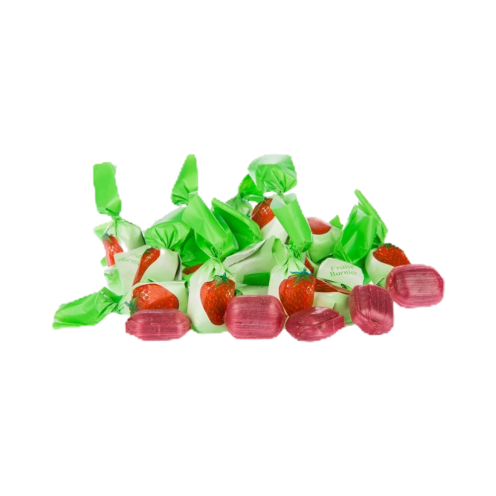 Strawberry-filled candies