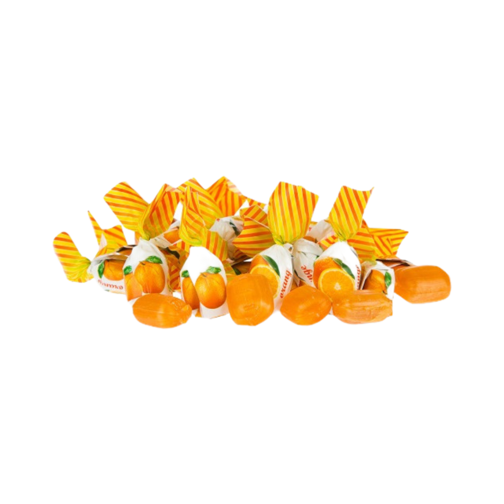 Orange marmalade-filled candies