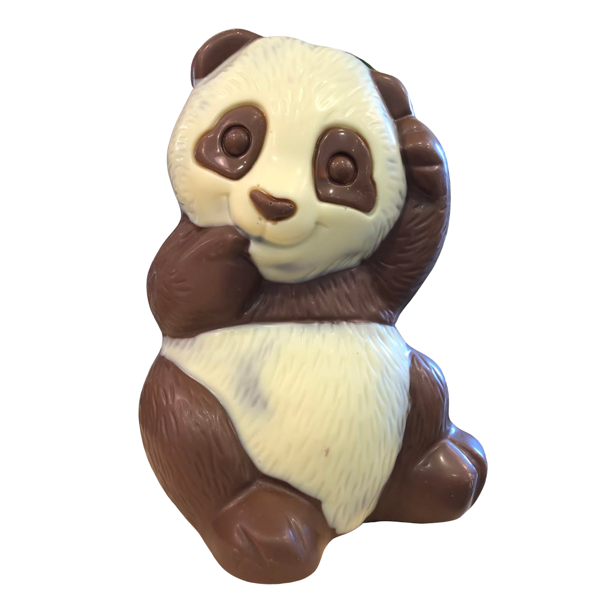 Moulage de Pâques Panda Géant en chocolat au lait (garni) - Confiserie des Arcades