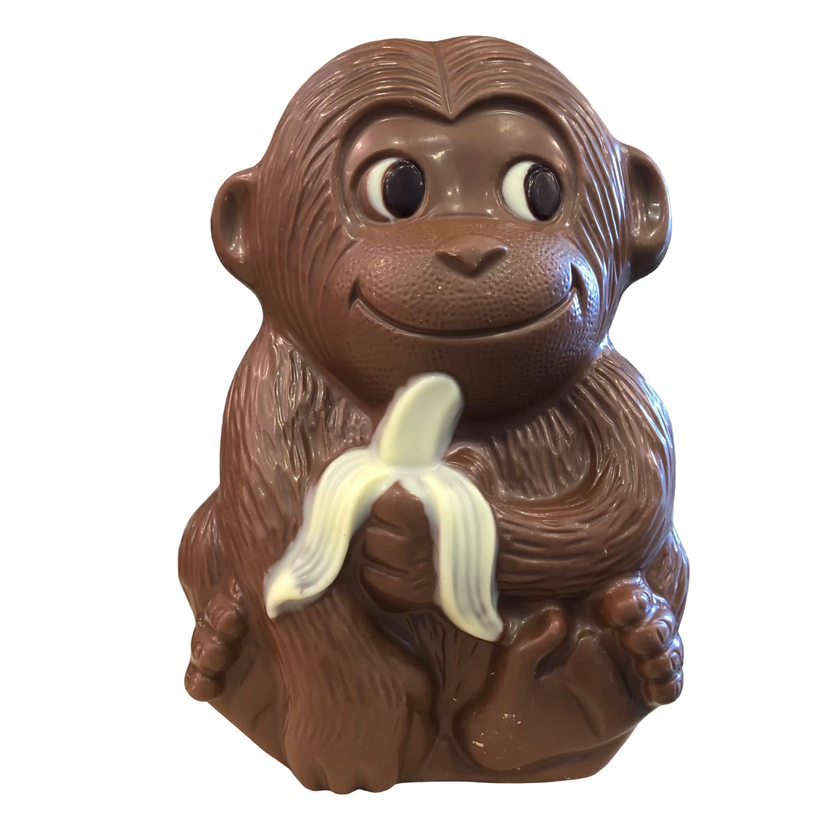 Moulage de Pâques Grand Singe en chocolat au lait (garni) - Confiserie des Arcades