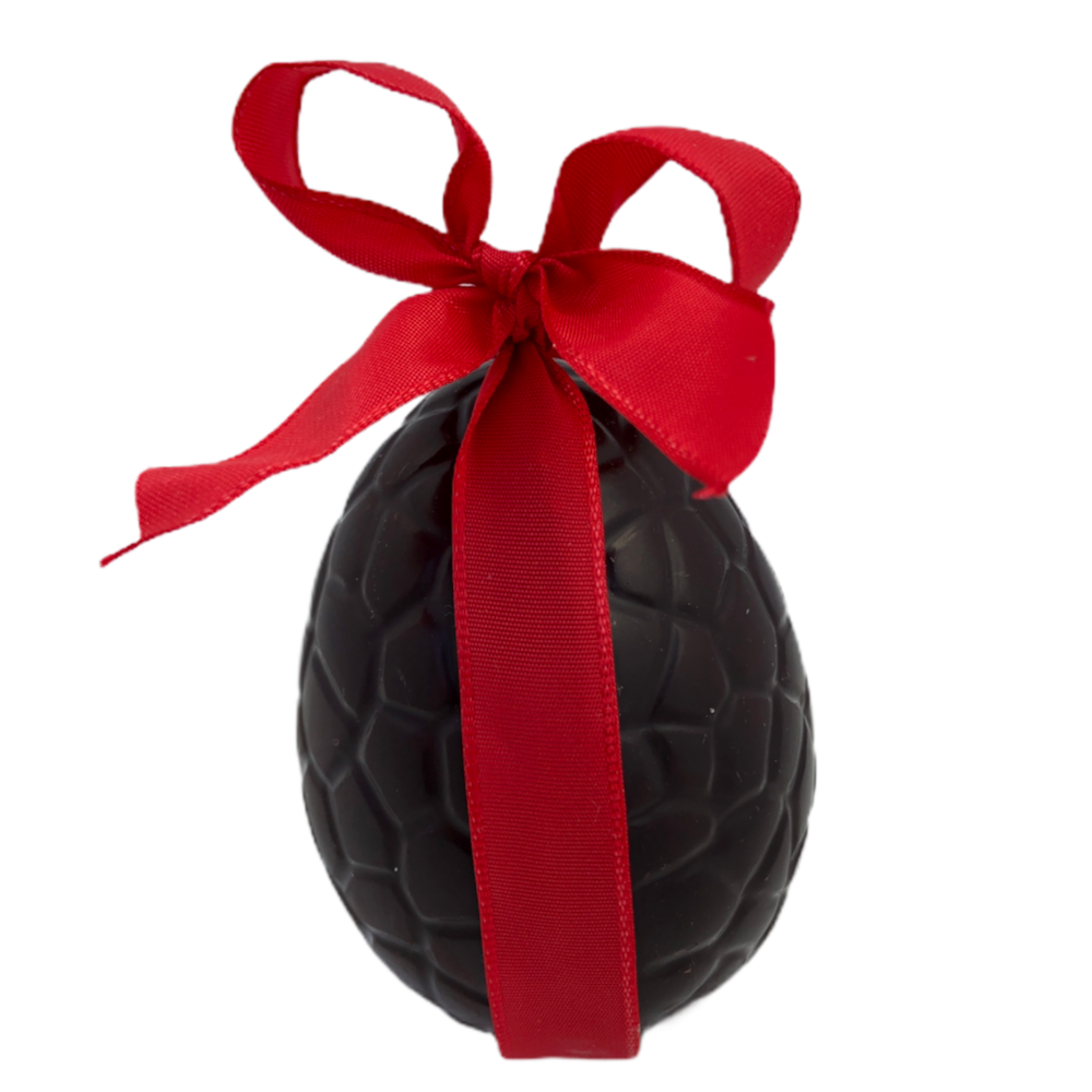 Moulage de Pâques Oeuf craquelé n°2 chocolat au lait (garni) - Confiserie des Arcades