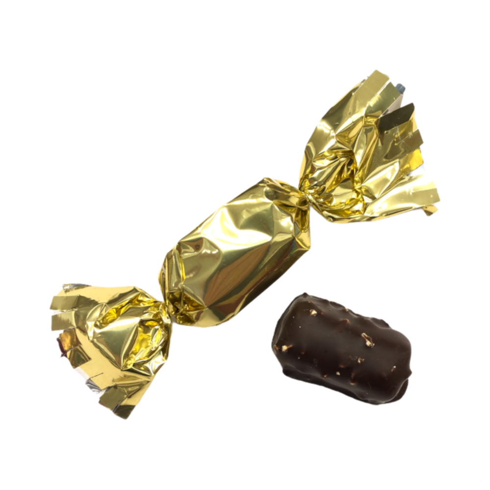 Sachet papillotes artisanales malakoff praliné noir