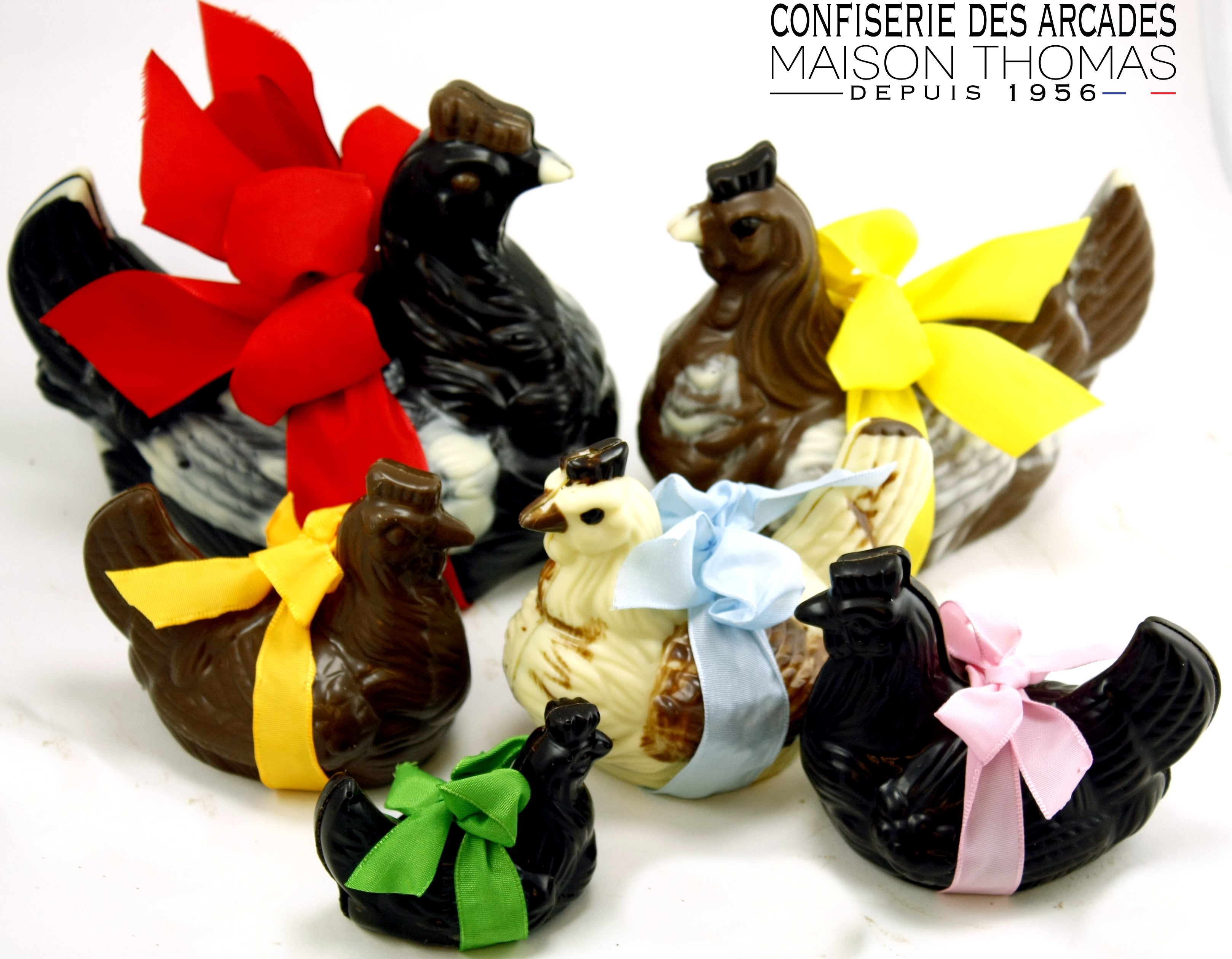 Poule de Pâques en chocolat noir