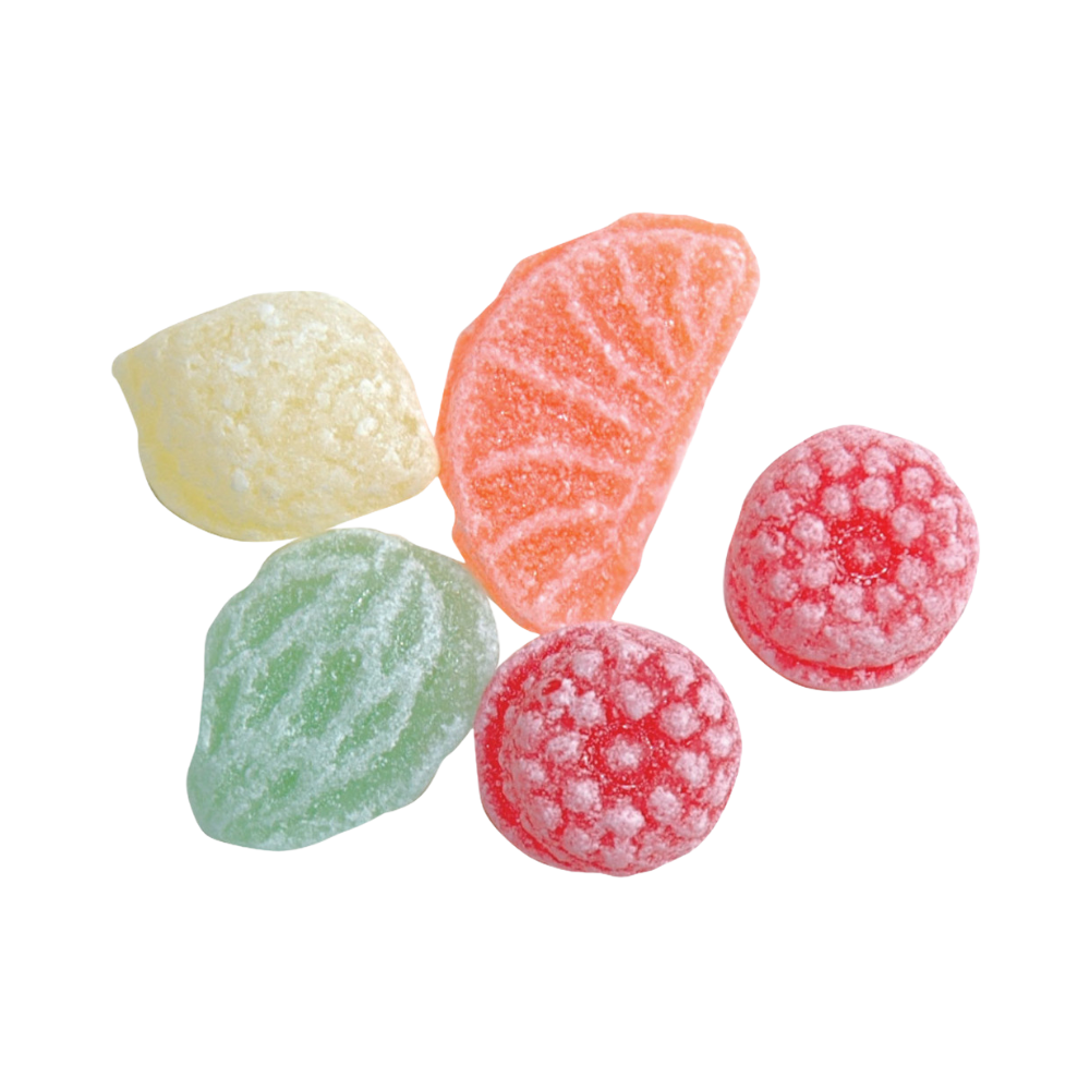 Caramelos de Ensalada de Frutas en Lata Metálica