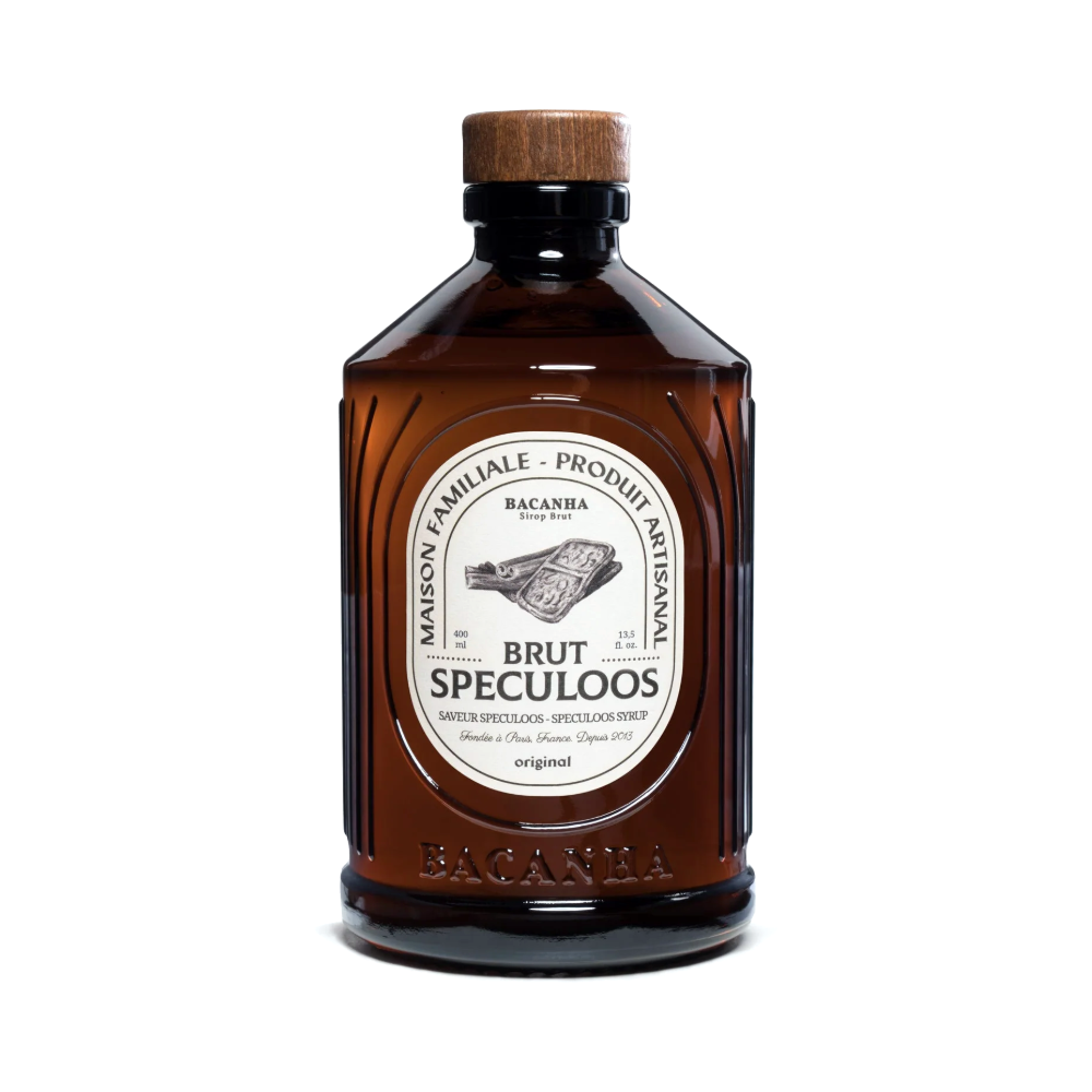 Sirop brut de spéculoos bio Bacanha, bouteille de 400 ml