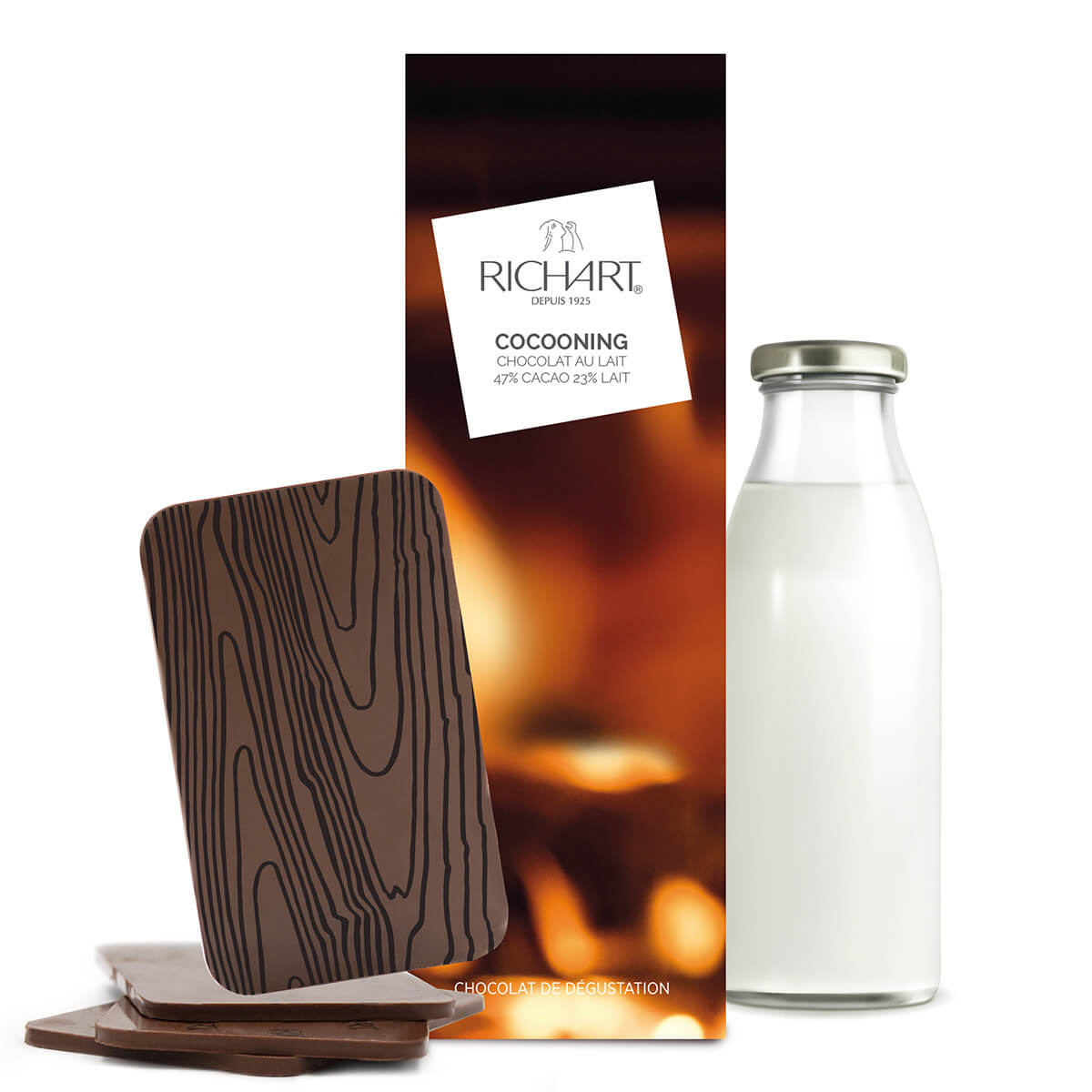 Tablette-écrin Cocooning (chocolat au lait 47%)
