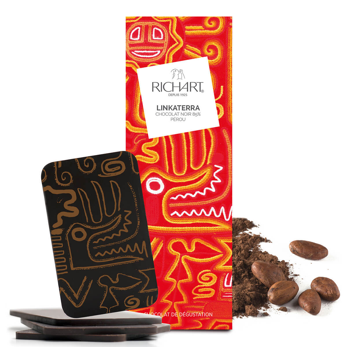 Tablette-écrin Linkaterra (chocolat noir 85% Pérou)