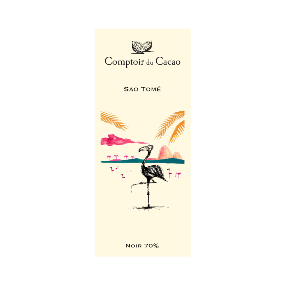 Tablette "LA ROUTE DES ORIGINES"® Sao Tomé Chocolat Noir 70%