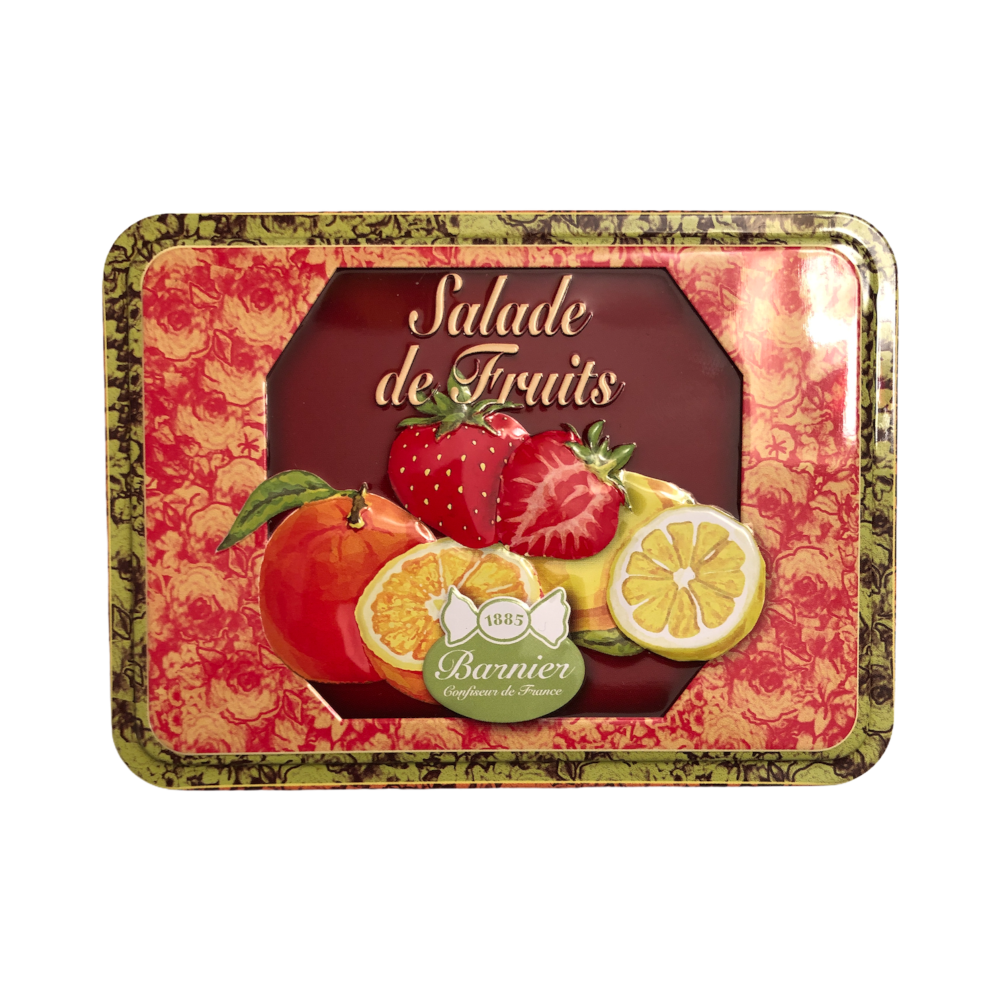 Salade de fruits boîte métal