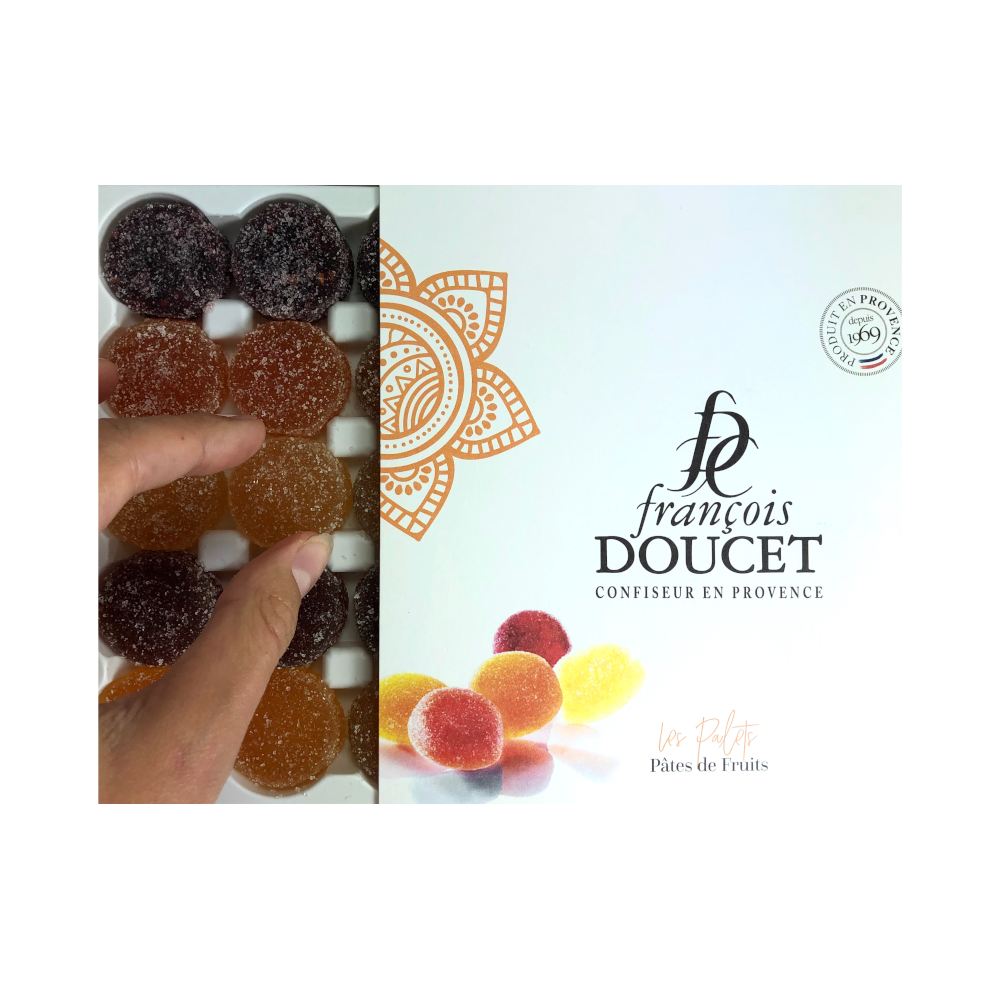 Coffret de Pâtes de Fruits "Les Palets" 400g - François Doucet - Confiserie des Arcades