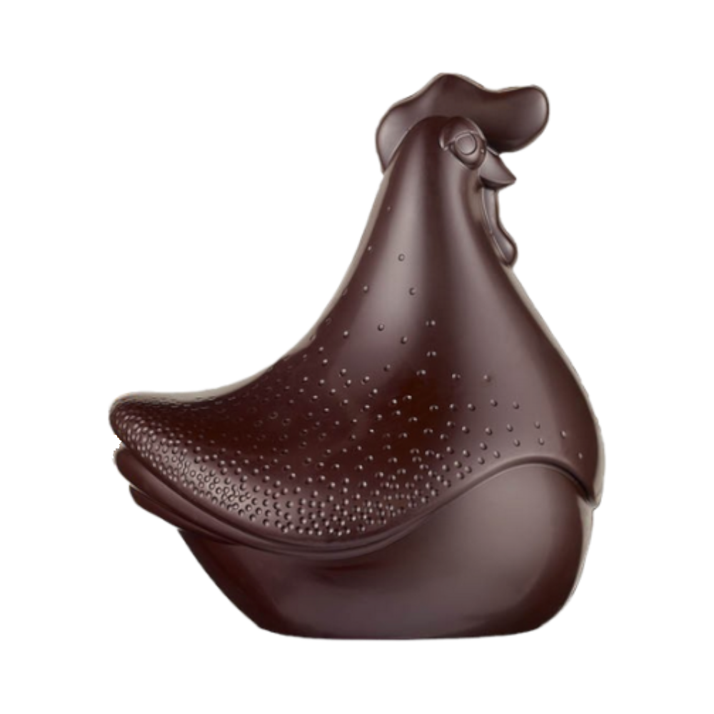 Poule Georgette chocolat noir (garni)