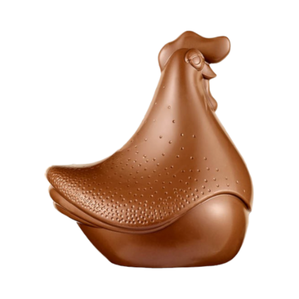 Poule Georgette chocolat au lait (garni)