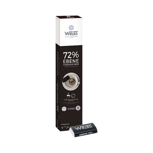 Distributeur 40 Napolitains Ebène 72%, Chocolat noir