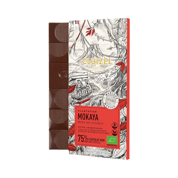tablette chocolat noir mokaya 75% michel cluizel