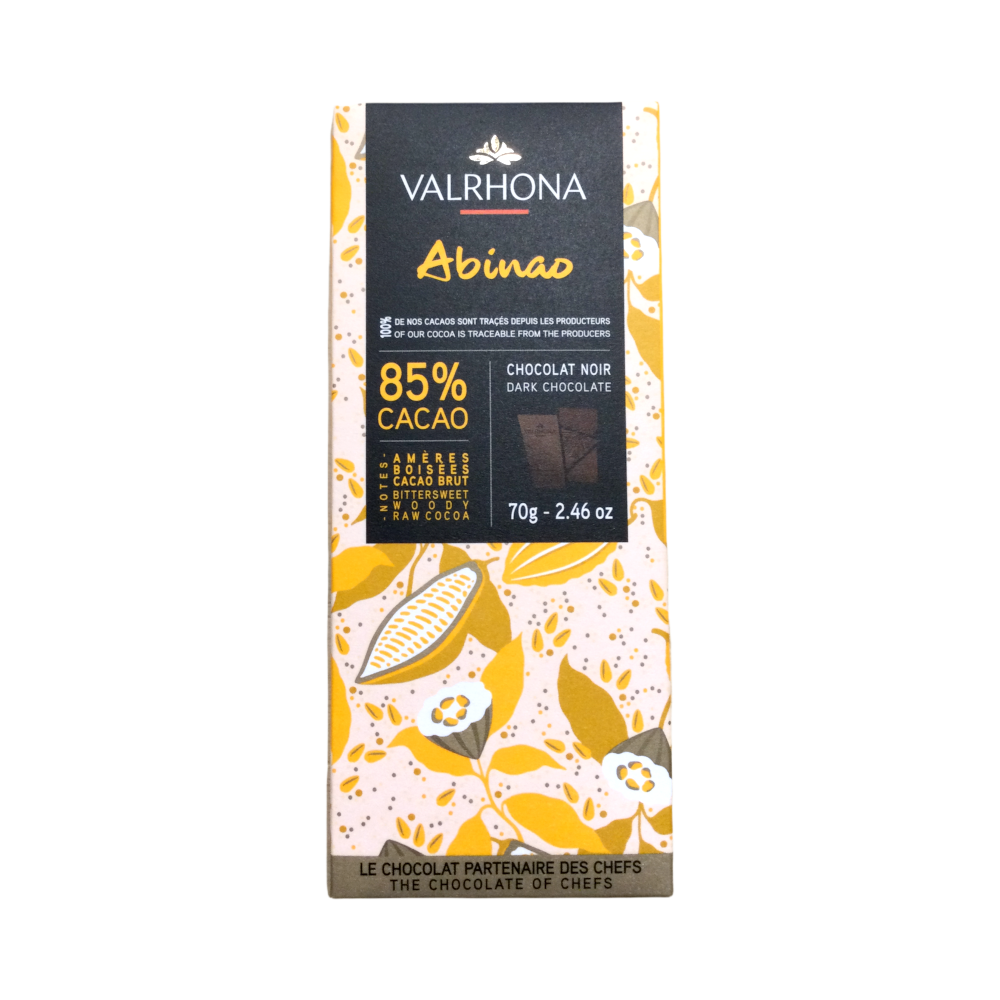 Tableta de chocolate negro Abinao 85%