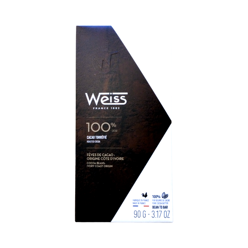 100% Dark Chocolate Bar by Weiss chocolate factory – Pure cocoa ...