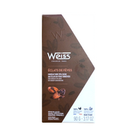 Tablette de chocolat noir 70% aux éclats de fèves