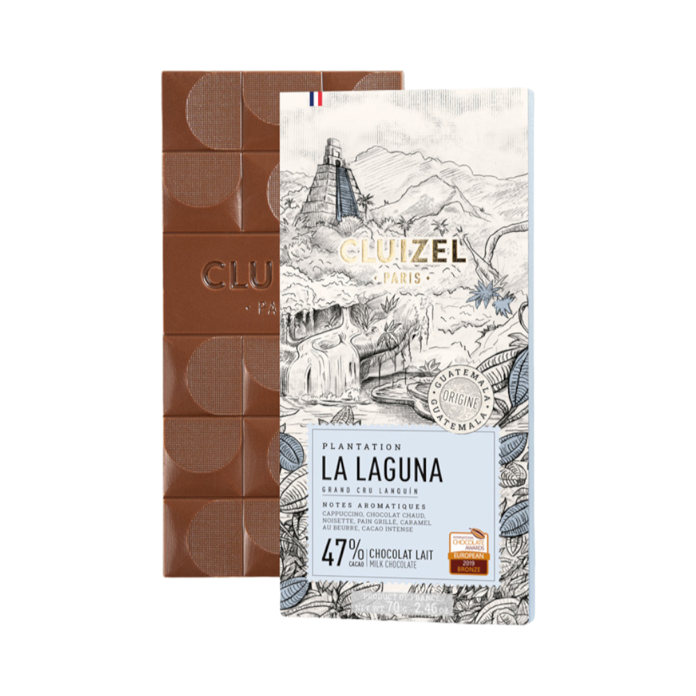 Tablette de chocolat au lait "Grande Plantation : La Laguna"