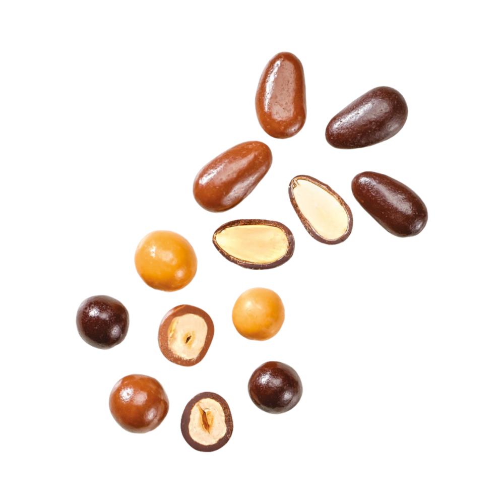 Sachet Amandes Noisettes Chocolat - Confiserie des Arcades