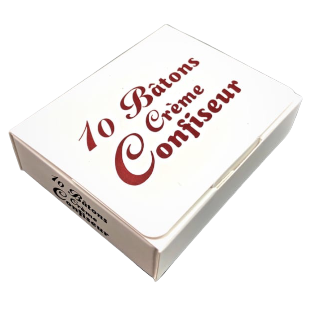 Boite de 10 bâtons crème confiseur - Confiserie des Arcades
