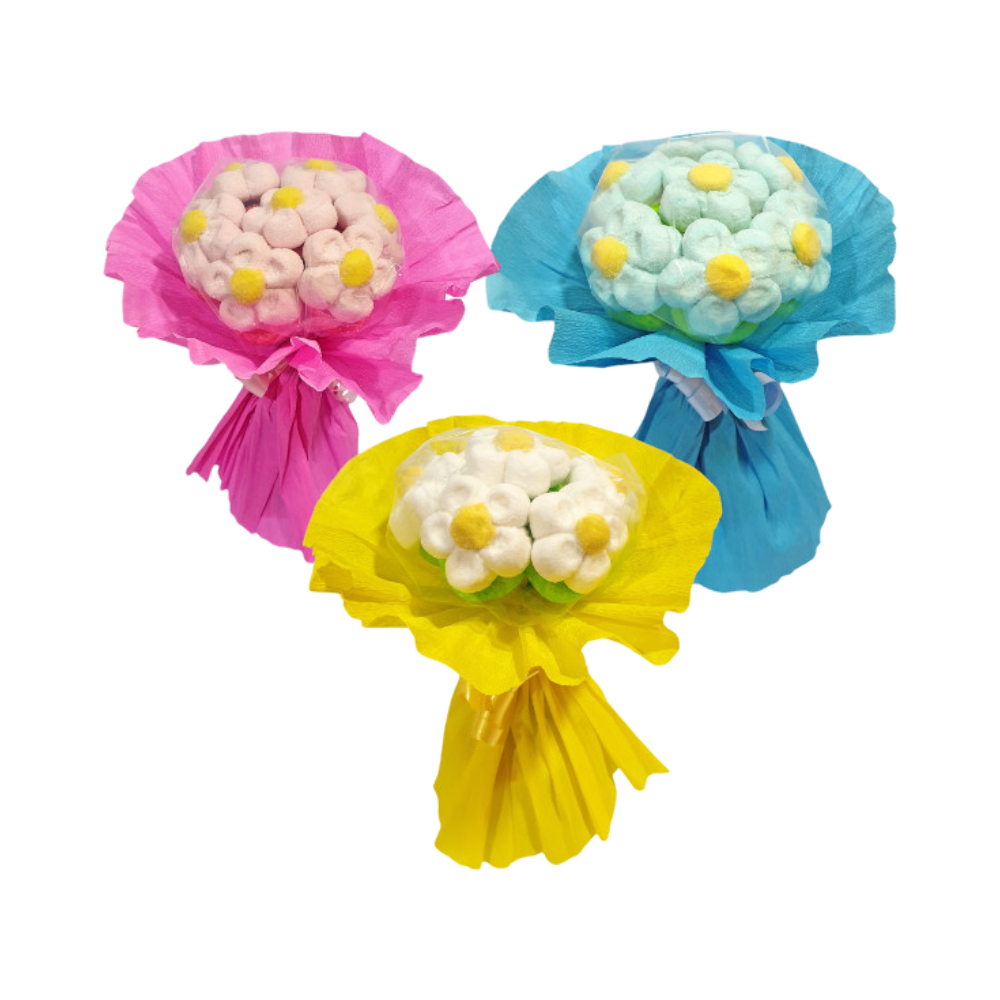 Bouquet de fleurs en guimauve