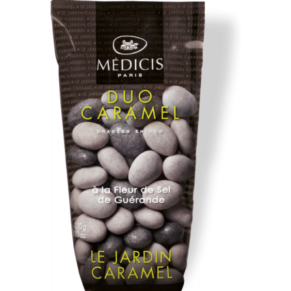 Dragées "Duo Caramel à la fleur de Sel de Guérande- Gris" - Confiserie des Arcades