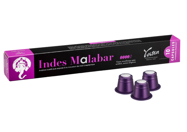 Capsules de café des Indes Malabar