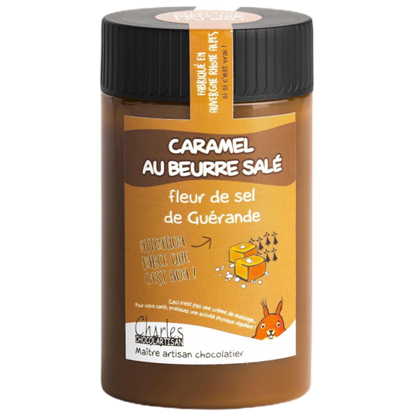 Pâte à tartiner Caramel beurre salé et fleur de sel de Gérande 280g - Confiserie des Arcades