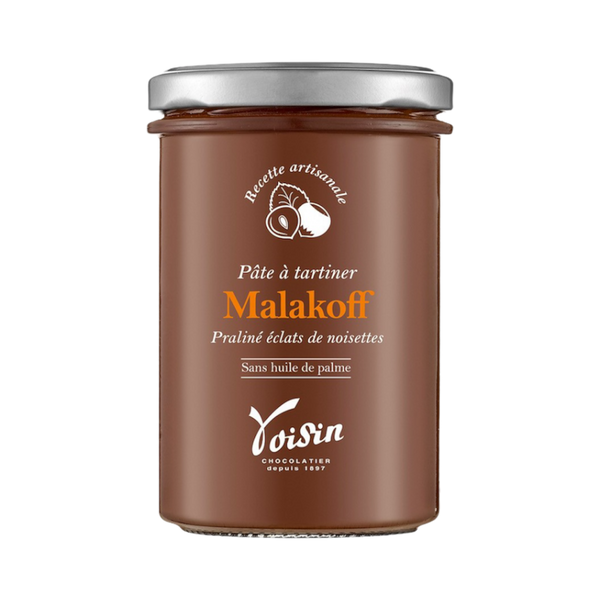 Pâtes à Tartiner Malakoff Lait Praliné Eclats de Noisettes - Confiserie des Arcades