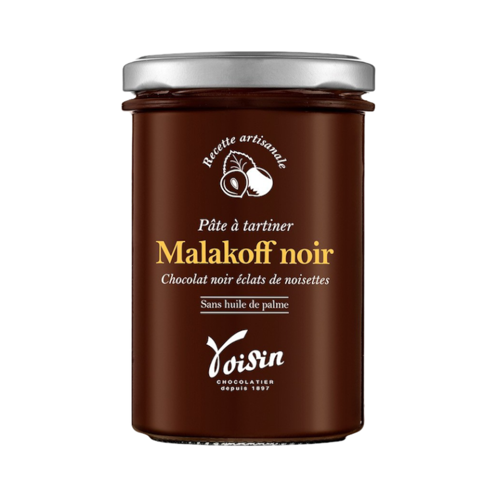 Pâte à Tartiner Malakoff Noir Eclats de Noisettes - Confiserie des Arcades