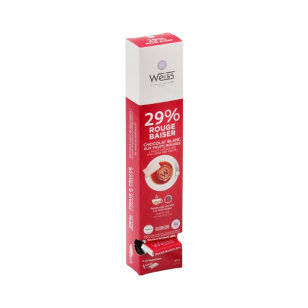 Distributeur 40 Napolitains Rouge baiser 29%, chocolat blanc