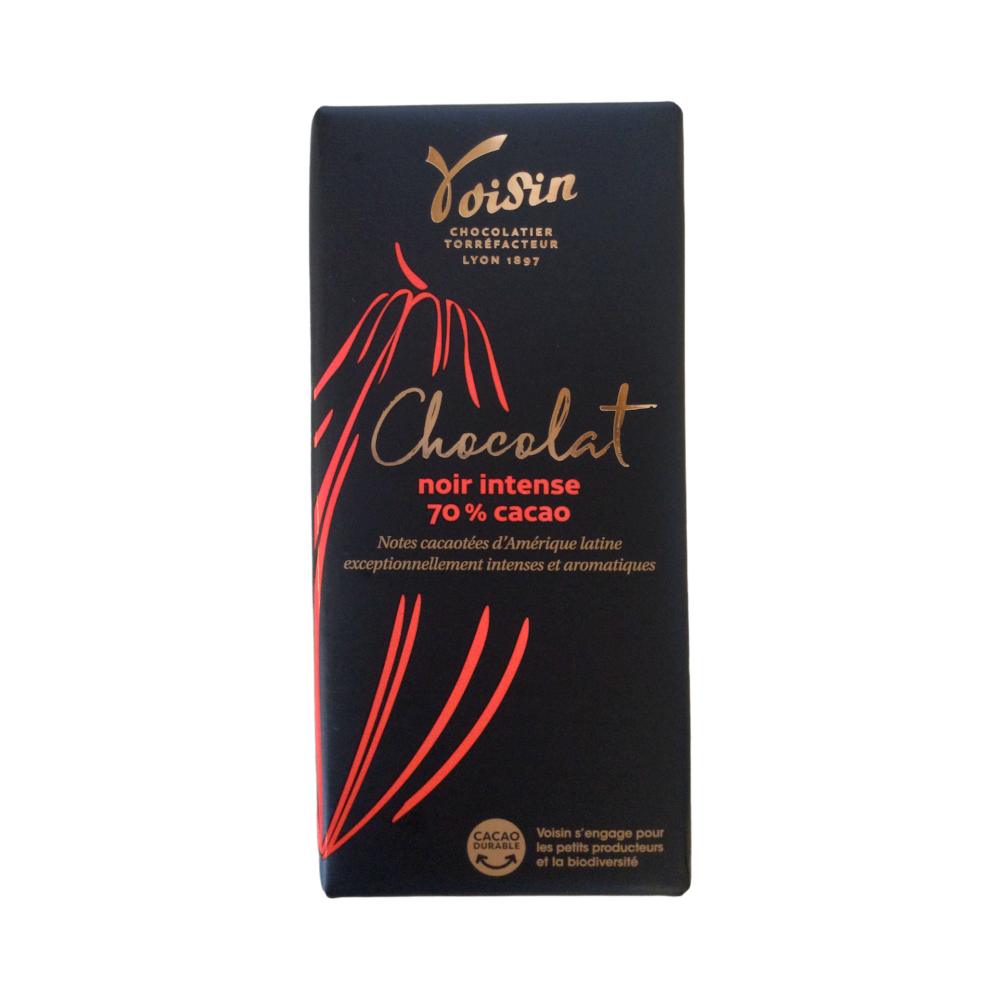 Dark chocolate bar 70% Voisin