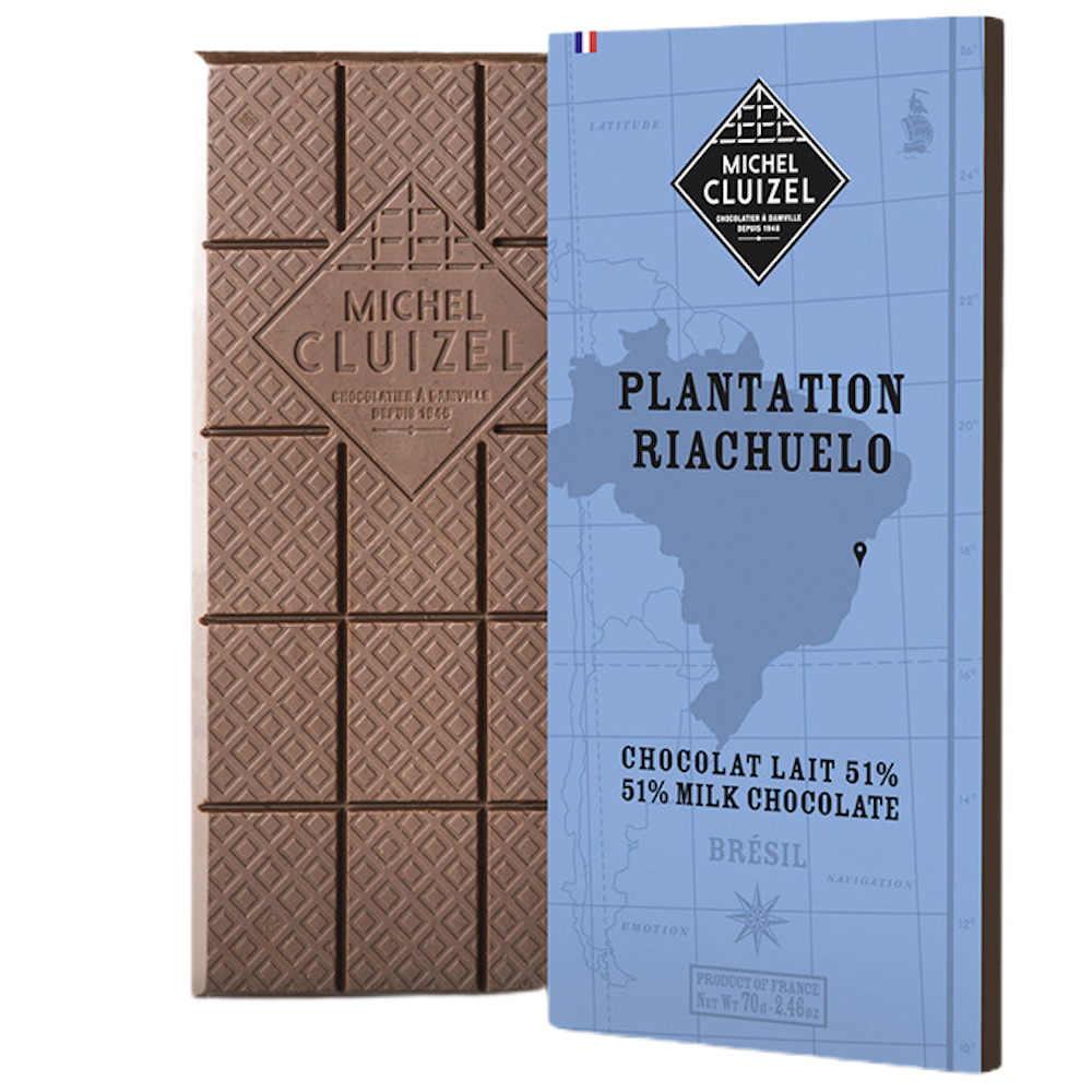 Tablette de chocolat au lait "Grande Plantation : Riachuelo" - Confiserie des Arcades