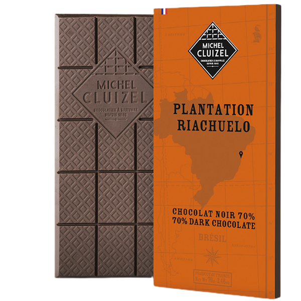 Tablette de chocolat noir "Grande Plantation : Riachuelo" - Confiserie des Arcades